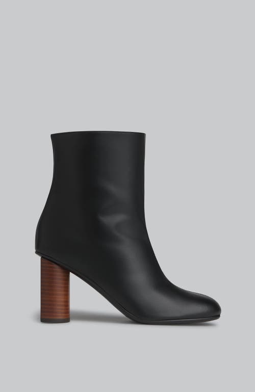 Co Leather Front-seam Boots 85 In Black