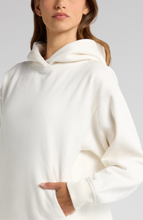 Shop Zella Ultra Cozy Pullover Hoodie In Ivory Egret