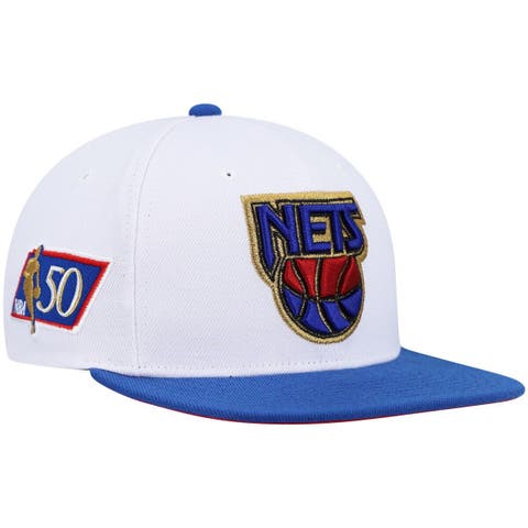 Men's San Jose Earthquakes Mitchell & Ness White Jersey Hook Snapback Hat
