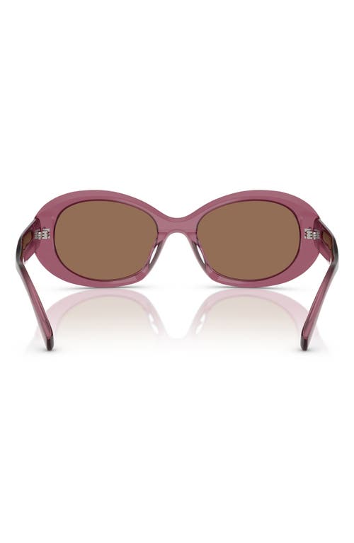 Tory Burch 53mm Oval Sunglasses In Red