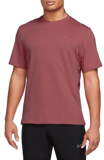 Shop Nike Primary Training Dri-fit Short Sleeve T-shirt In Adobe/adobe