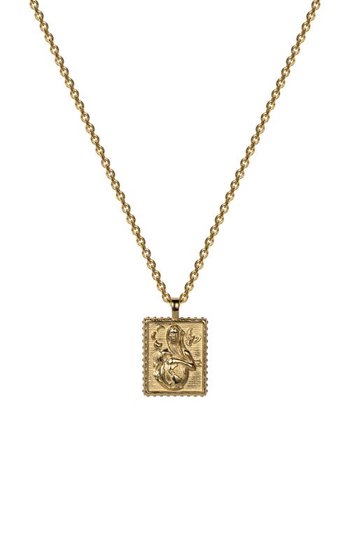 Awe Inspired Pachamama Pendant Necklace in Gold Vermeil