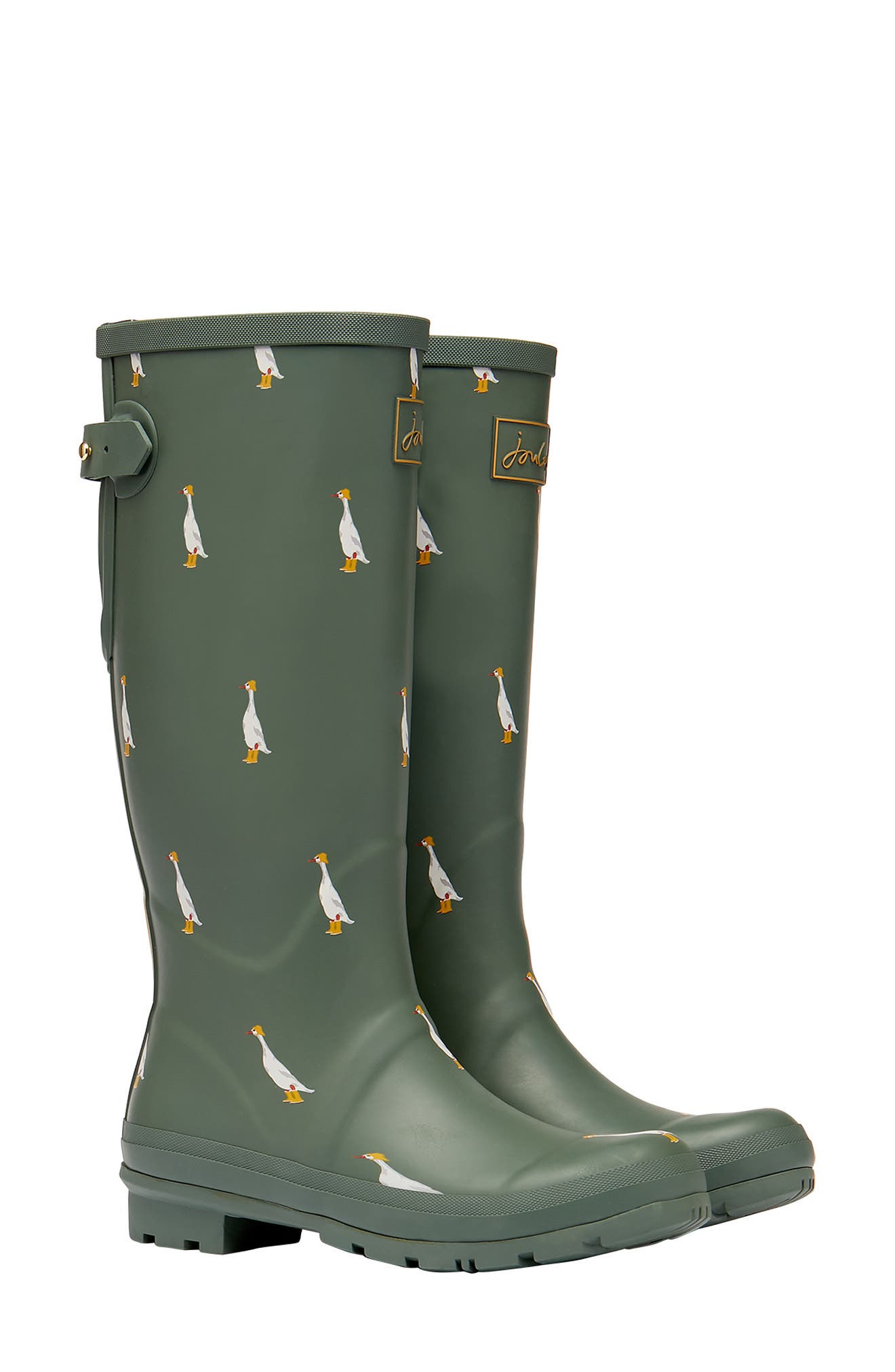 green rubber boots women