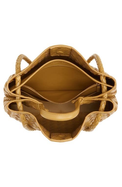 Bottega Veneta Medium Andiamo Intrecciato Shoulder Bag In Dark Praline