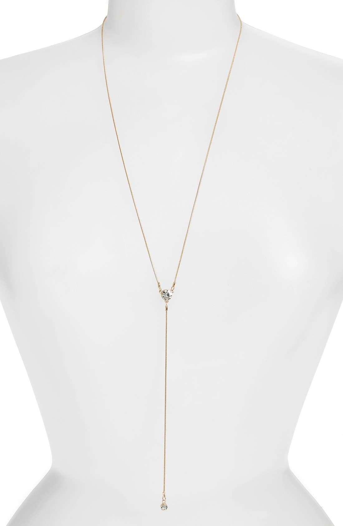 BP. Crystal Lariat Necklace Nordstrom