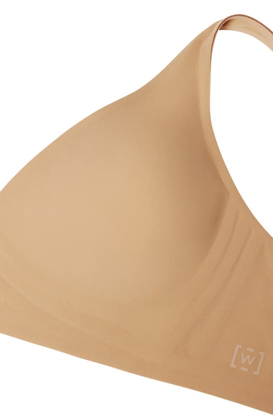 Wolford Pure Skin V-neck Stretch-woven Bra In Fairly Light