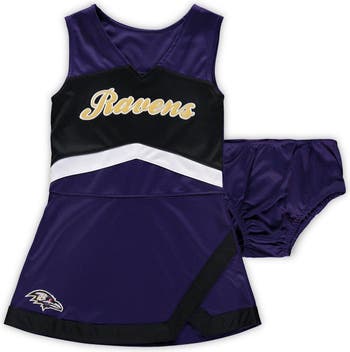 Outerstuff Girls Preschool Purple/Black Baltimore Ravens Cheer Captain  Jumper Dress