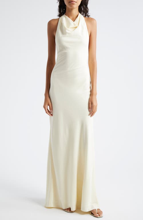 STAUD Cowl Neck Gown Sun Faded Daisy at Nordstrom,