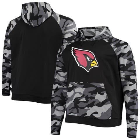 Fanatics Branded Black Arizona Cardinals Primary Logo Fitted Pullover Hoodie