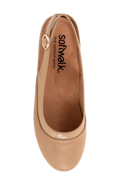 Softwalk ® Sheffield Slingback Flat In Beige
