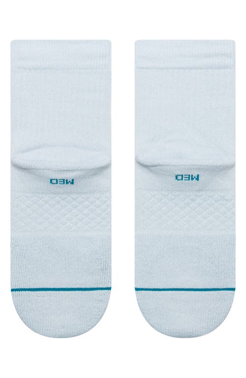 Shop Stance Icon Quarter Crew Socks In Iceblue