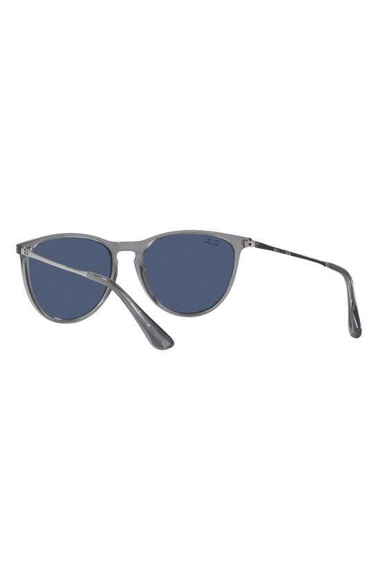 Shop Ray Ban Ray-ban 50mm Jr Round Sunglasses In Dark Blue