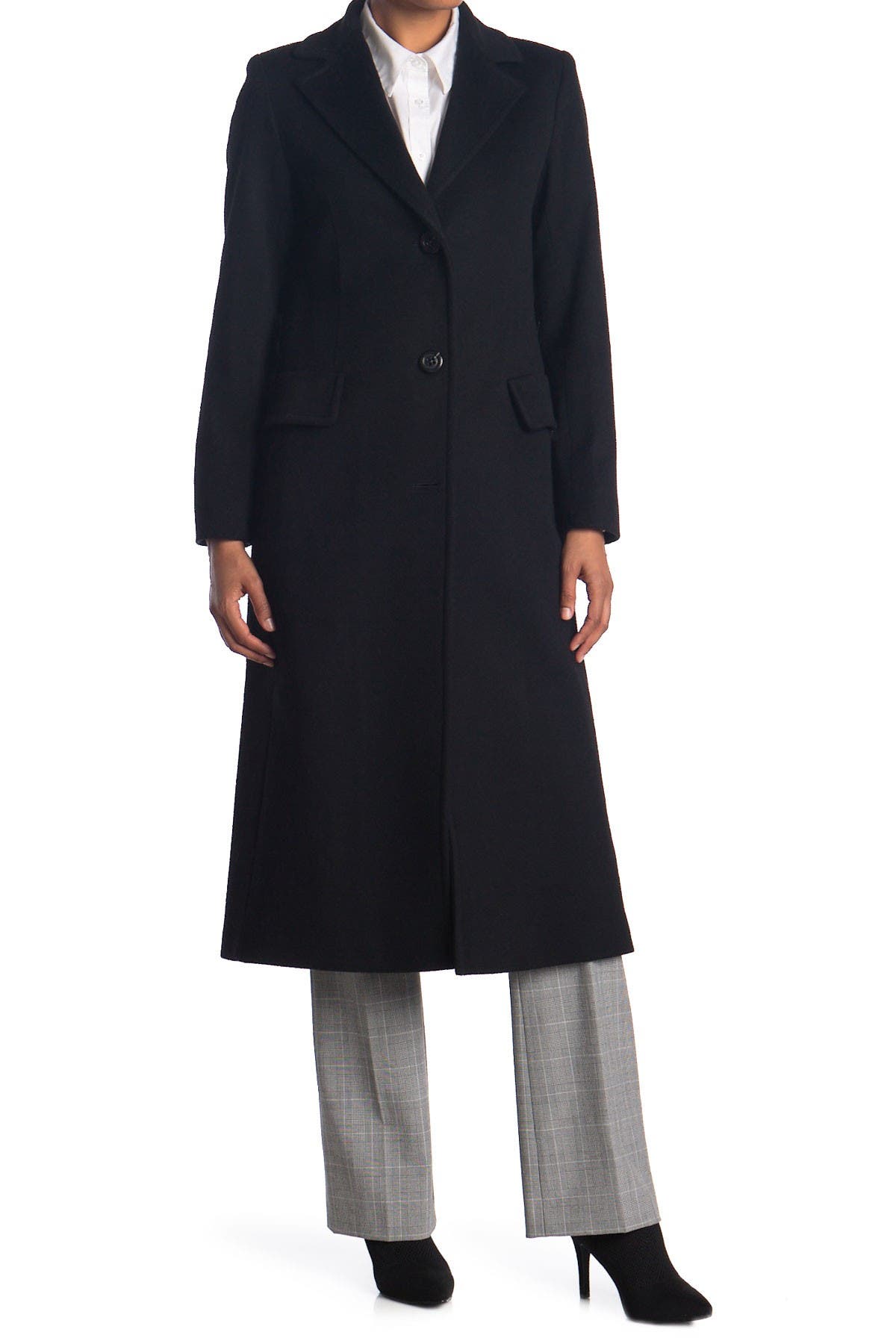 fleurette long wool coat