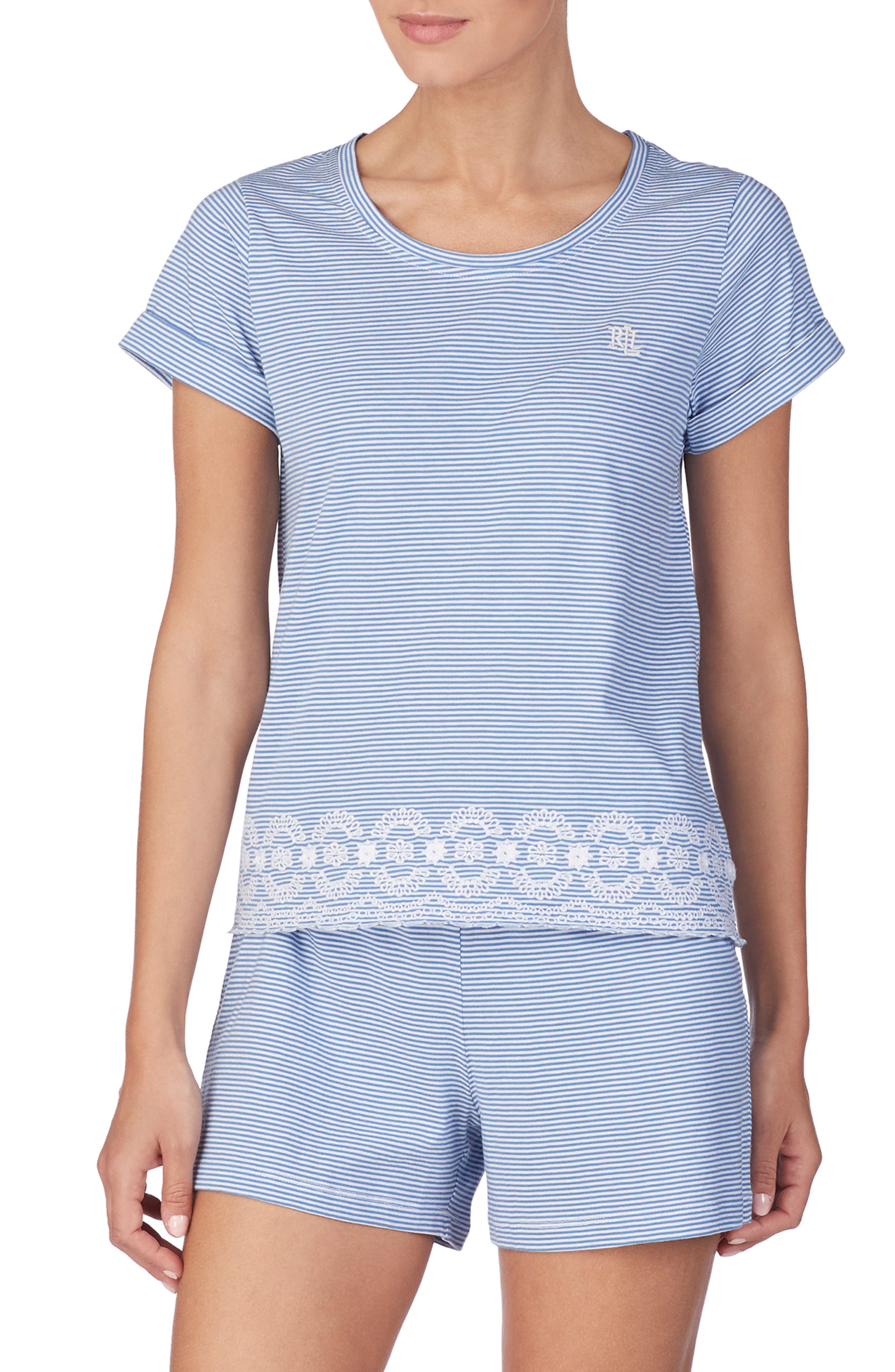 Lauren Ralph Lauren Short Pajamas, Blue