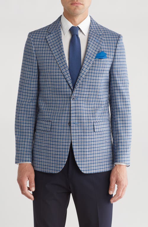 Shop Vince Camuto Plaid Check Sport Coat In Blue Check