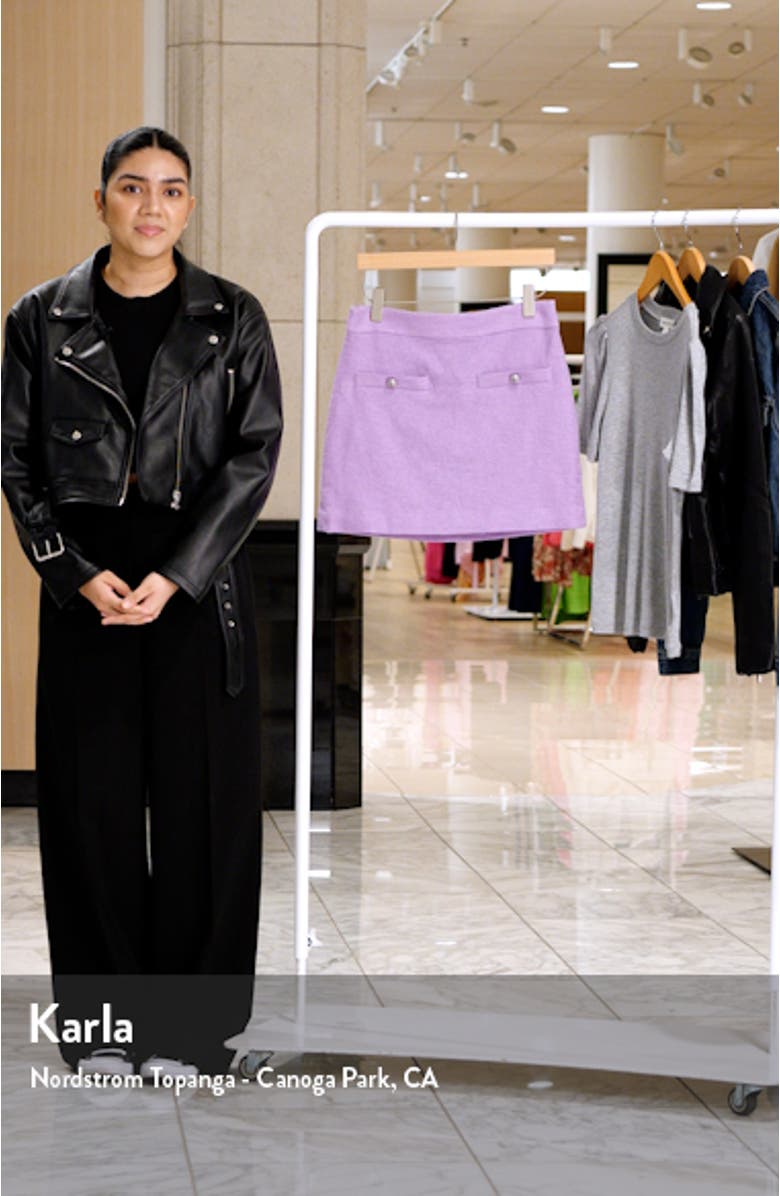 Emar High Waist Tweed Miniskirt, sales video thumbnail