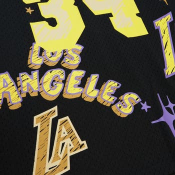 Men's Mitchell & Ness Shaquille O'Neal Gold Los Angeles Lakers Big & Tall  1996-97 NBA 75th Anniversary Diamond Swingman Jersey