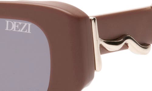 DEZI DEZI LIL DRIPPY 49MM RECTANGULAR SUNGLASSES 