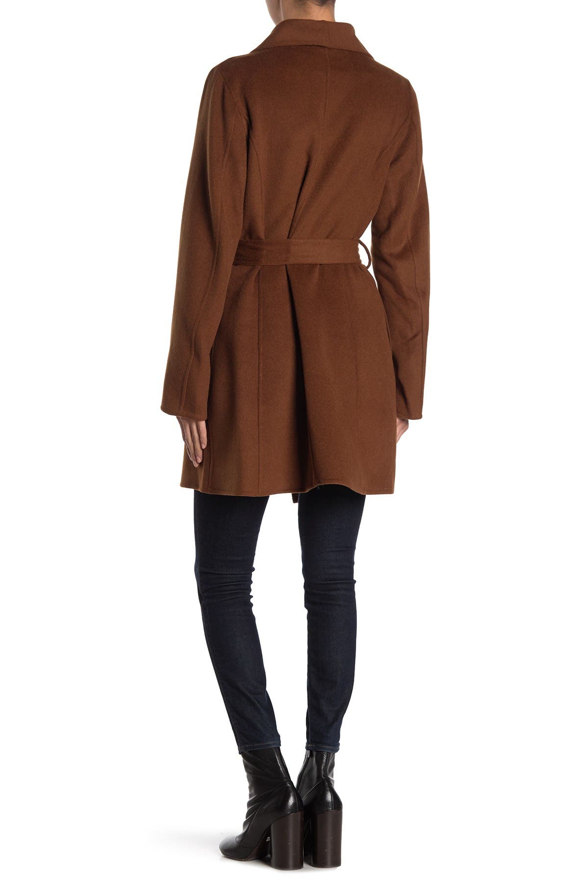 Tahari | Ella Belted Wrap Wool Blend Coat | Nordstrom Rack