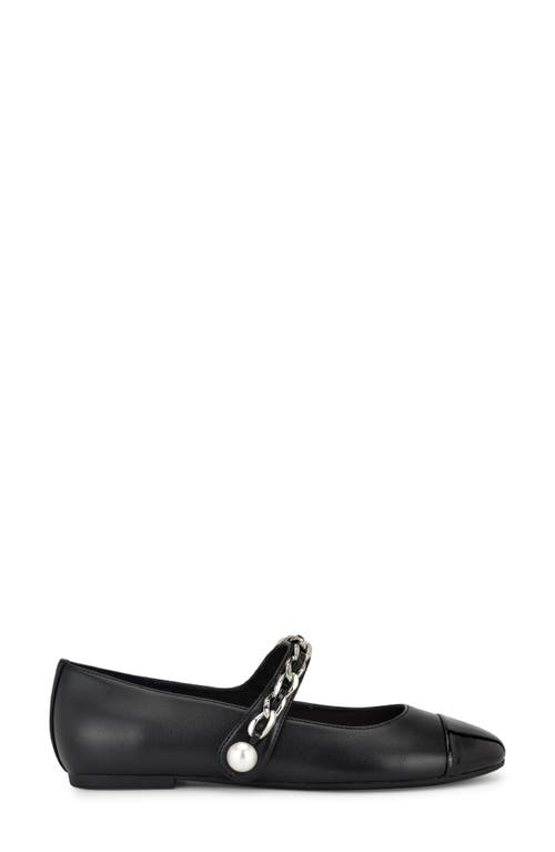 NINE WEST NINE WEST PLATY MARY JANE CAP TOE FLAT