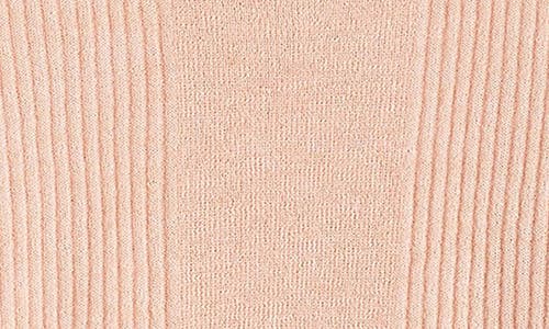 Shop Madewell Crewneck Alpaca Blend Rib Sweater In Heather Pale Blush