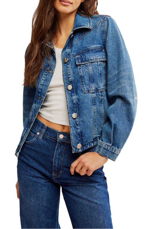 Shop Free People Jade Denim Jacket In High Dive