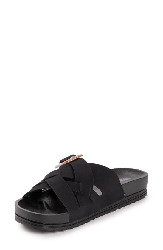 Muk Luks Grand Shayna Slide Sandal In Black