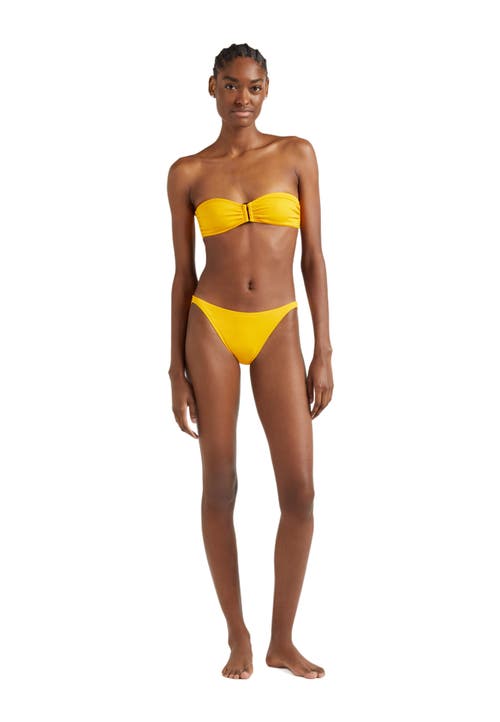 Shop Vilebrequin Solid Sculpt Bikini Bottom In Mangue