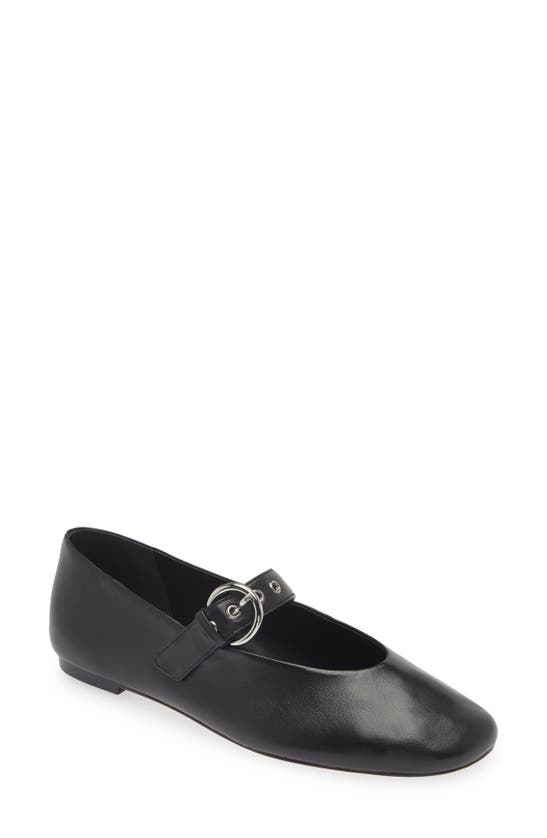 Shop Reformation Bethany Mary Jane Flat In Black