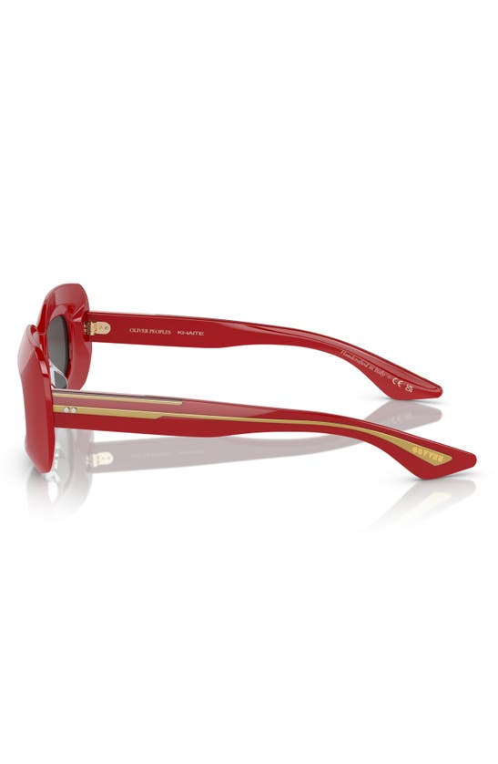 Shop Oliver Peoples 1966c 49mm Square Sunglasses In Red