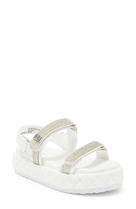 Steve Madden Kids' Kdis' Jmal Glitter Sandal In White