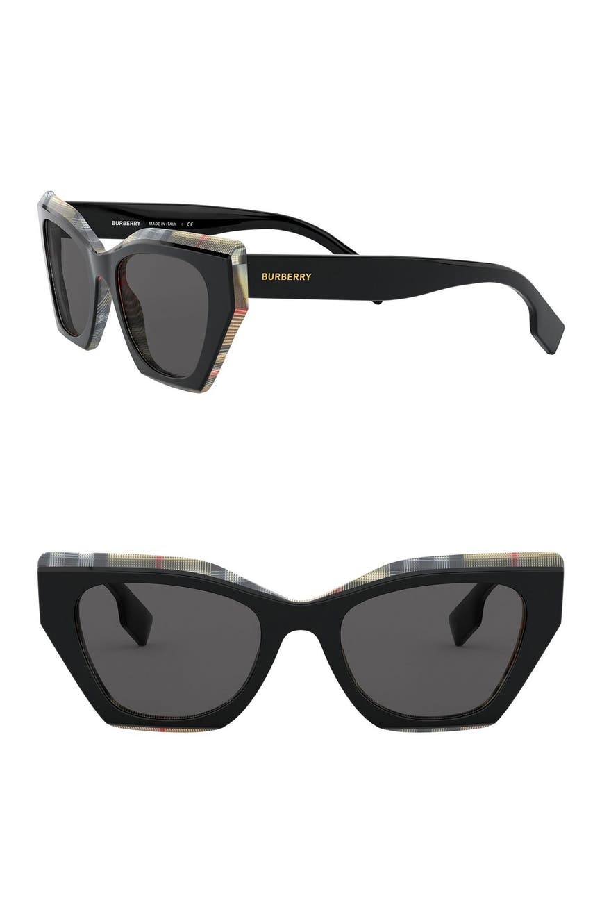 burberry 54mm butterfly sunglasses