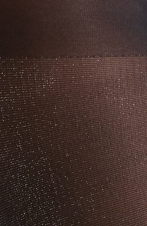 Nordstrom Metallic Control Top Tights In Black