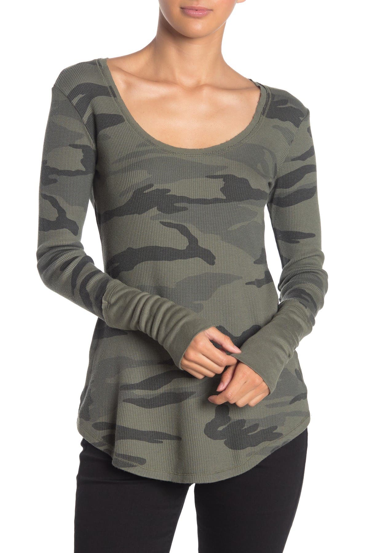 splendid camo top