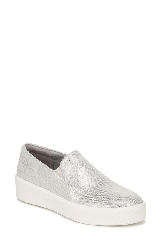 Shop 27 Edit Naturalizer Mirabel Slip-on Platform Sneaker In Silver Leather