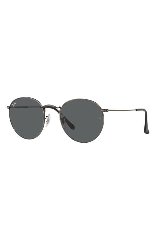 Shop Ray Ban Ray-ban Icons 53mm Retro Sunglasses In Antique Gunmetal/dark Grey