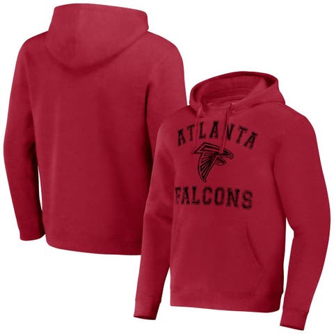 Boss Men's NFL Atlanta Falcons Cotton Blend Printed Regular Fit Hoodie - Black - Size Small - Charcoal