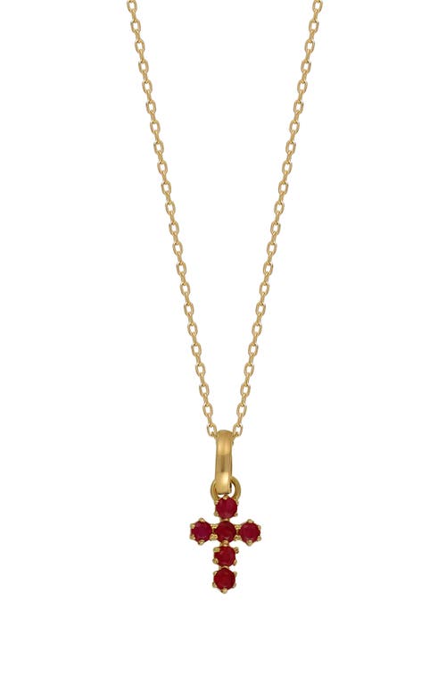 BONY LEVY BONY LEVY EL MAR GEMSTONE CROSS PENDANT NECKLACE 