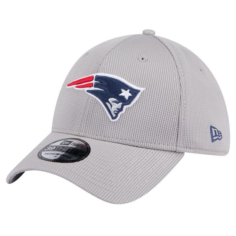 Shop New Era Gray New England Patriots Active 39thirty Flex Hat