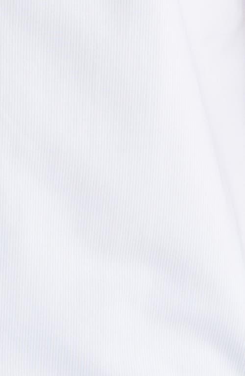 Shop Theory Irving Aster Stripe Short Sleeve Button-up Shirt In White/olympic