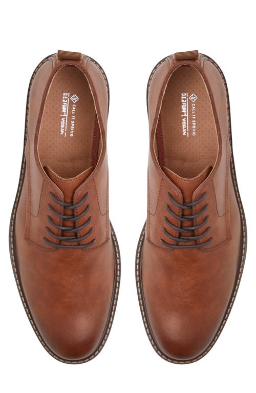 Call It Spring Men's Newland Derby Shoes In Cognac