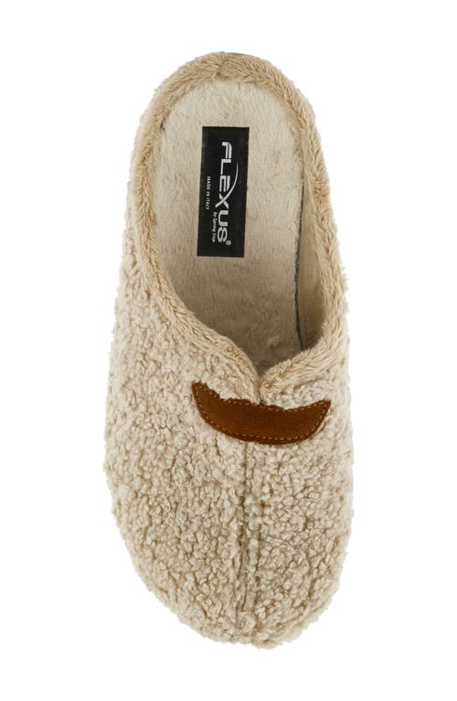 Shop Flexus By Spring Step Paddington Faux Shearling Slipper In Light Tan