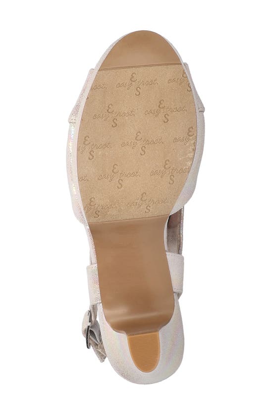 Shop Easy Street Christy Sandal In Natural Iridescent