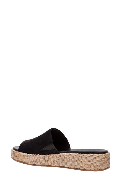 Lisa Vicky Smile Platform Slide Sandal In Black