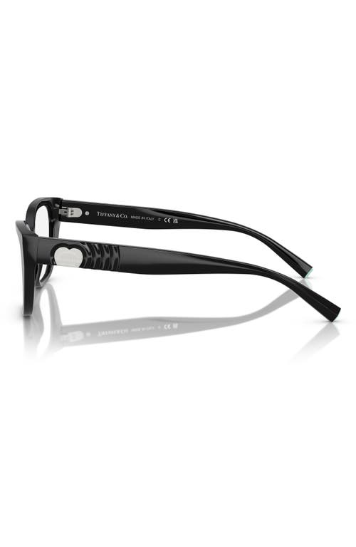 Tiffany & Co . 54mm Cat Eye Optical Glasses In Black