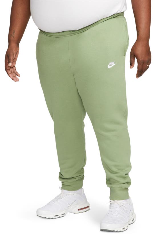 Shop Nike Sportswear Club Pocket Fleece Joggers In Oil Green/ White