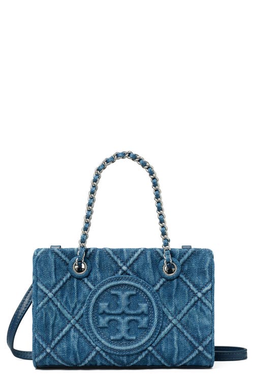 Tory Burch Mini Fleming Denim Tote