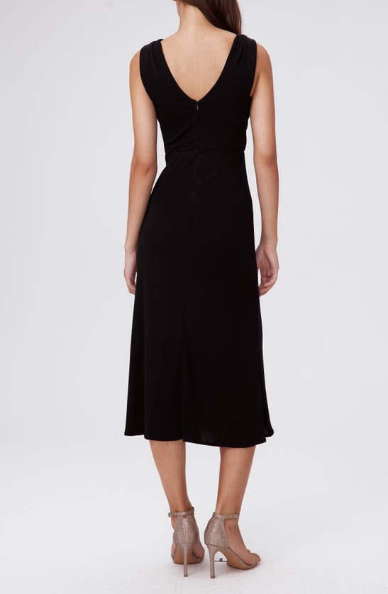 Shop Dvf Neely Ruched Dress In Black