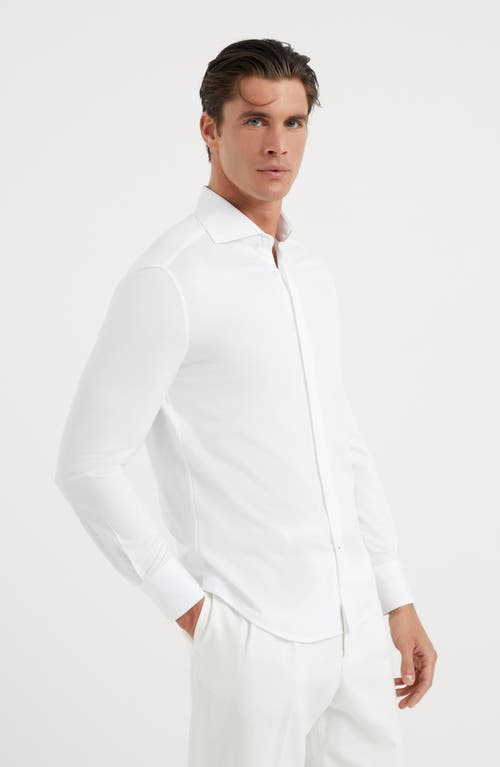 Shop Brunello Cucinelli Basic Fit Shirt In White