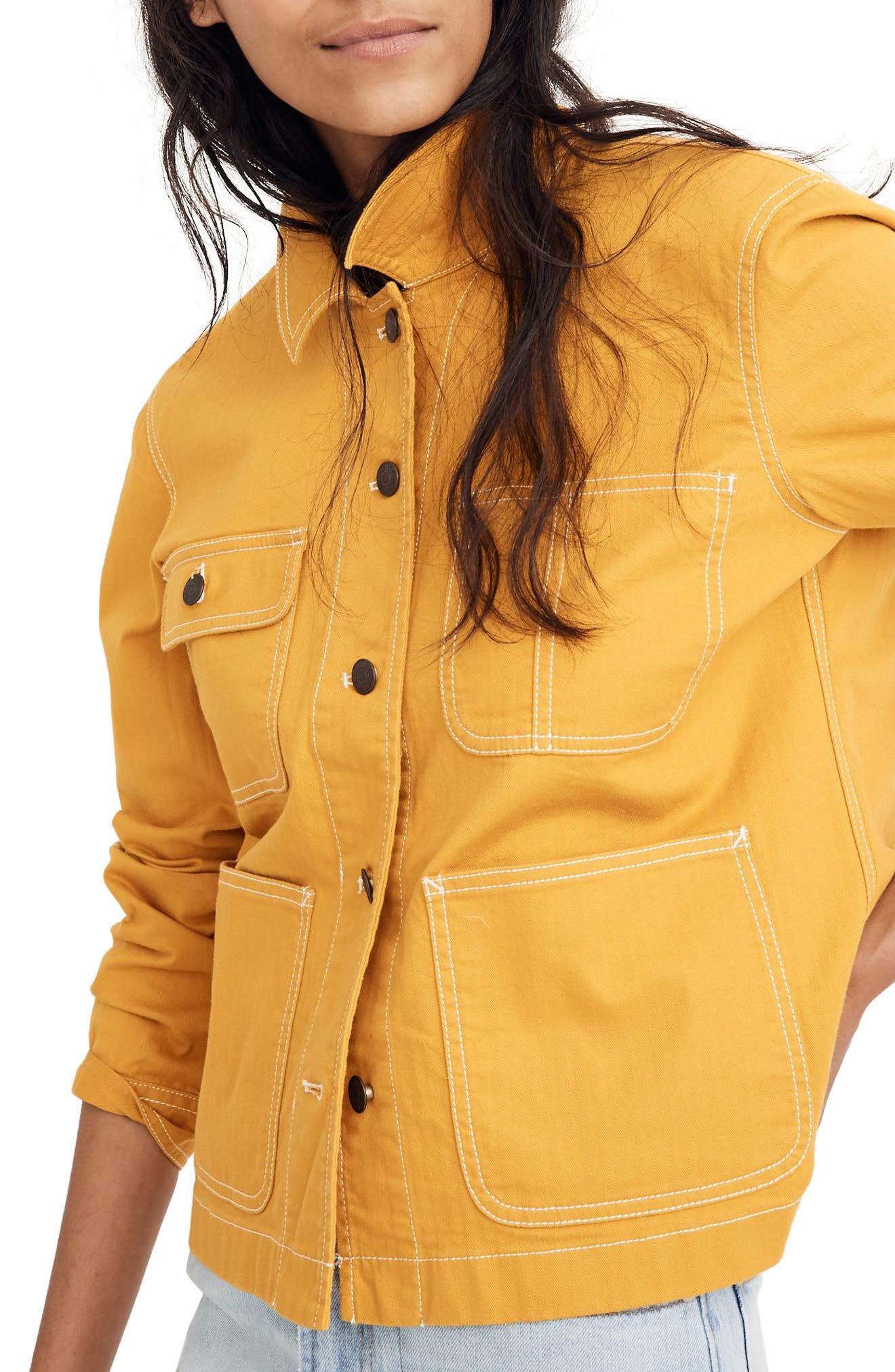 yellow chore jacket